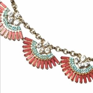 Fan shape boho statement‎ necklace